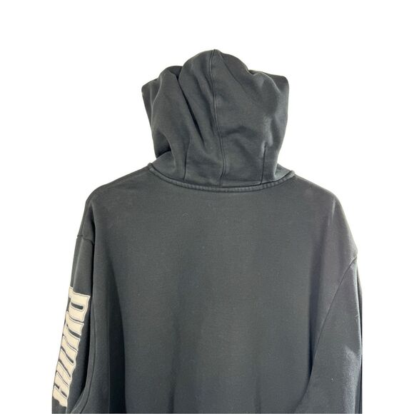 Puma Black Zip up Sweater Hoodie Men's Sweatshirt Embroidered Logo Size XXL - Picture 9 of 13